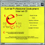 Image of the cover of the first OZeKIDS experimental 'goodies' CD used for the Classrooms of the Future Project of the Department of School Education in Victoria in 1994.